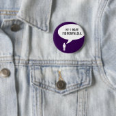 FIBROMYALGIE spraakbel Ronde Button 5,7 Cm (In situ)