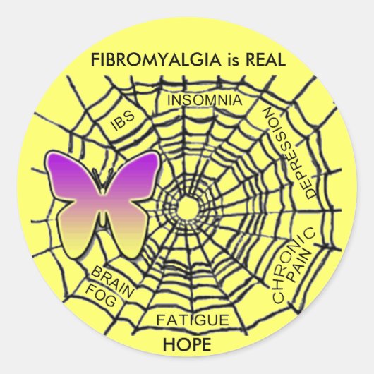 FIBROMYALGIE STICKERS (Voorkant)