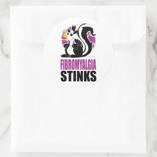 Fibromyalgie stinkt ronde sticker (Tas)