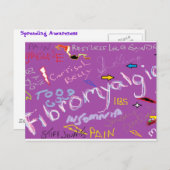Fibromyalgie Symptomen Briefkaart (Voorkant / Achterkant)