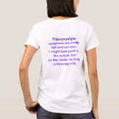 Fibromyalgie Symptomen T-shirt (Achterkant)