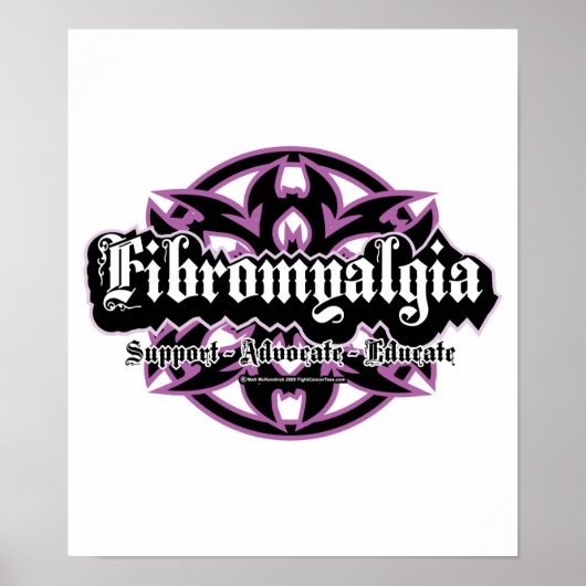 Fibromyalgie Tribal Poster (Voorkant)