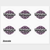 Fibromyalgie Tribal Ronde Sticker (Vel)
