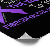 Fibromyalgie voor iemand die de wereld wil poster (Hoek)