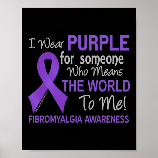 Fibromyalgie voor iemand die de wereld wil poster (Voorkant)