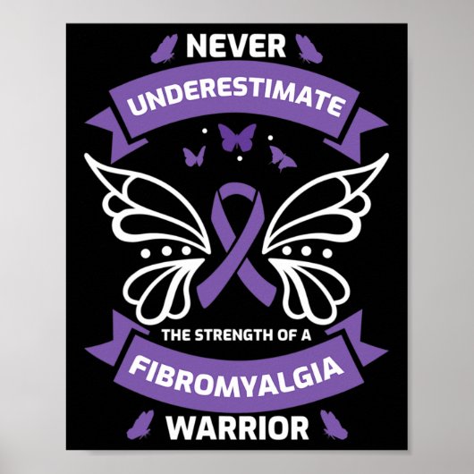 Fibromyalgie Warrior Awareness Poster (Voorkant)