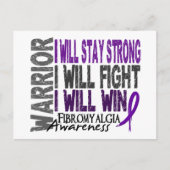 Fibromyalgie Warrior Briefkaart (Voorkant)
