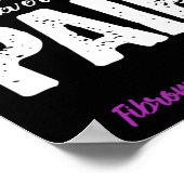 Fibromyalgie Warrior Chronische Pijn Fibro Awarene Poster (Hoek)