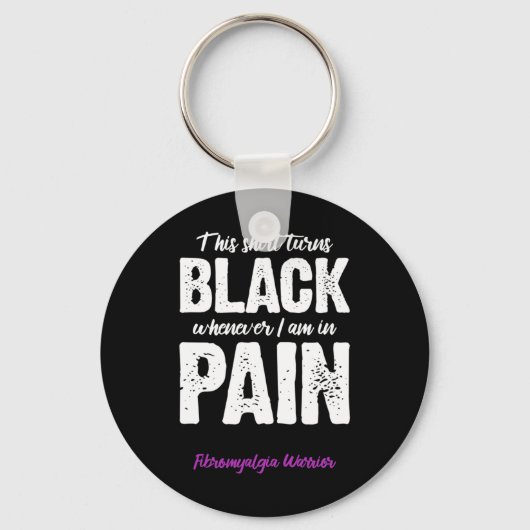 Fibromyalgie Warrior Chronische Pijn Fibro Awarene Sleutelhanger (Voorkant)