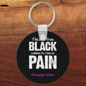 Fibromyalgie Warrior Chronische Pijn Fibro Awarene Sleutelhanger (Voorkant)