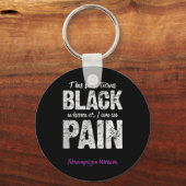 Fibromyalgie Warrior Chronische Pijn Fibro Awarene Sleutelhanger (Voorkant)