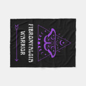 Fibromyalgie Warrior Chronische ziekte Bewustzijn Fleece Deken (Voorkant (Horizontaal))
