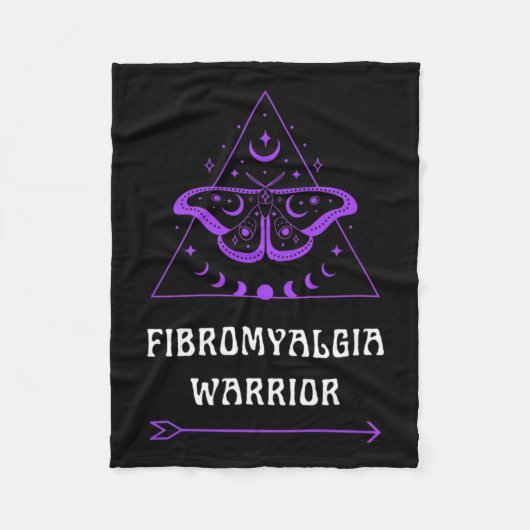 Fibromyalgie Warrior Chronische ziekte Bewustzijn Fleece Deken (Voorkant)