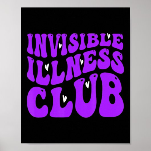 Fibromyalgie Warrior Groovy Fibromyalgie Poster (Voorkant)