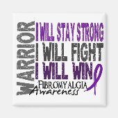 Fibromyalgie Warrior Magneet (Voorkant)