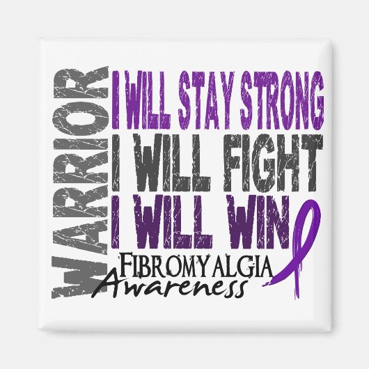 Fibromyalgie Warrior Magneet (Voorkant)
