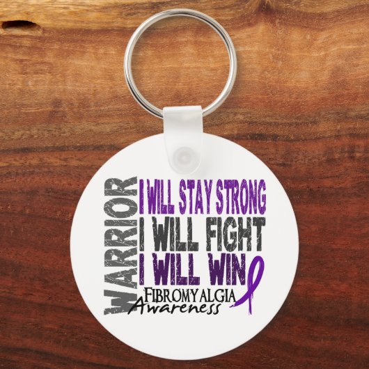 Fibromyalgie Warrior Sleutelhanger (Voorkant)