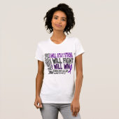 Fibromyalgie Warrior T-shirt (Voorkant volledig)