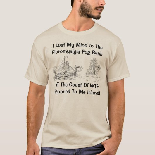 Fibromyalia Fog - Fibro Fog T-shirt (Voorkant)