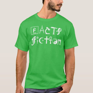 Fictie atheïst feit vs fictie atheïsme t-shirt