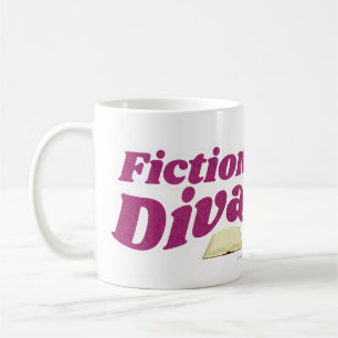 Fictie Diva Sassy Leuk Boek Ontwerp Schrijver Slog Koffiemok