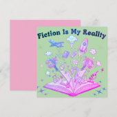 Fictie is mijn realiteit: boekliefhebber Fantasy D (Voorkant / Achterkant)