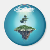 fictief drijvend eiland magneet (Voorkant)