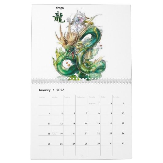 fictief jaar kalender (Jan 2026)