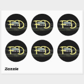 fictiehonden rond stickers (Vel)