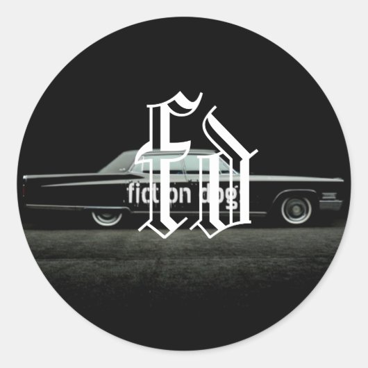fictiehonden sticker (Voorkant)