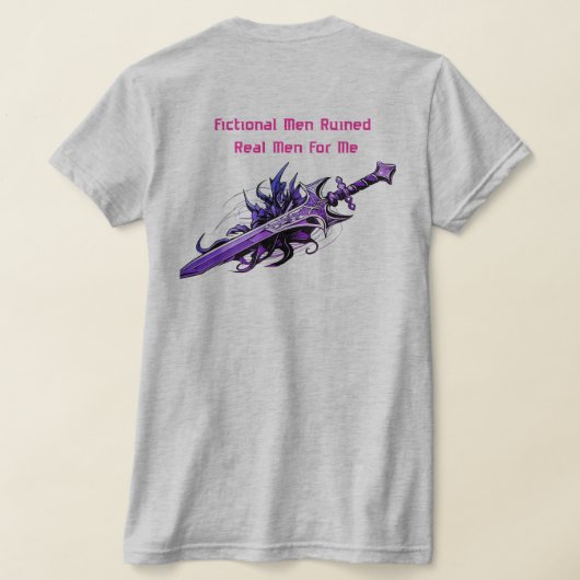 Fictieve Mannen T-shirt (Laag Achter)