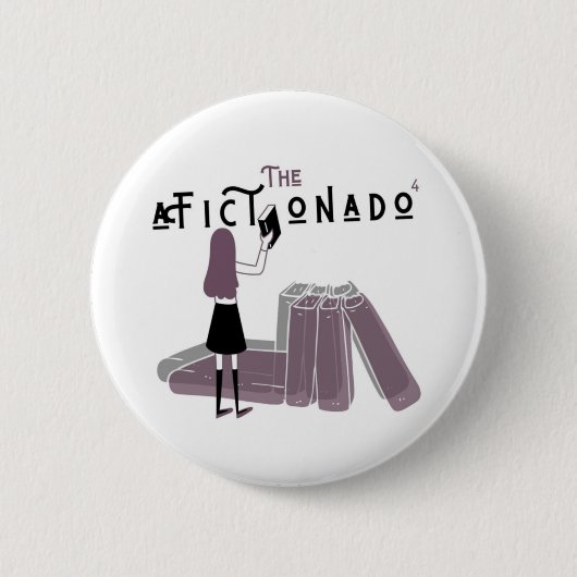 Fictionado 4 Logo Ronde Button 5,7 Cm (Voorkant)