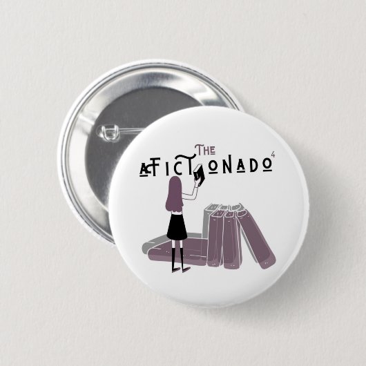 Fictionado 4 Logo Ronde Button 5,7 Cm (Voorkant /achterkant)