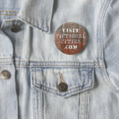 Fictional Cities wandbadge Ronde Button 5,7 Cm (In situ)