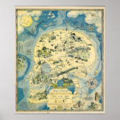 Fictional Map of Pleasure Island Poster (Voorkant)