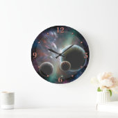 Fictional Space Scene Planets Astronomy Clock Grote Klok (Huis)