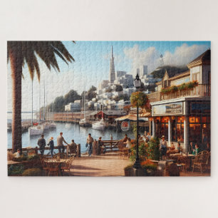 Fictionele retro San Francisco Legpuzzel