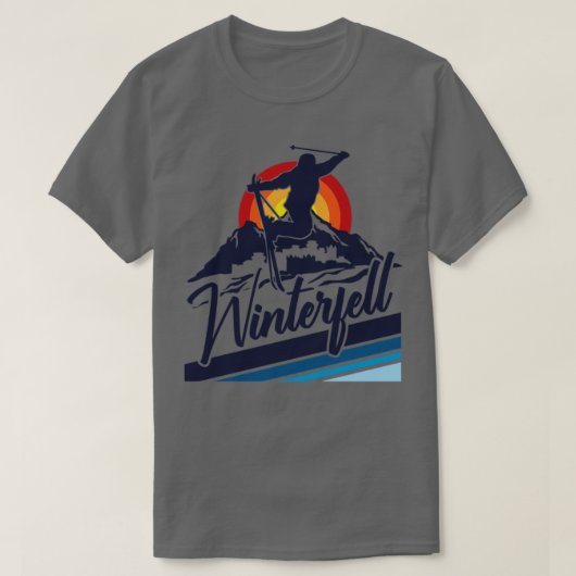 Fictionele skigebieden t-shirt (Design voorkant)