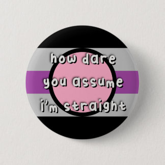 Fictoseksuele pride - "Hoe denk je dat?" - LGBT Ronde Button 5,7 Cm