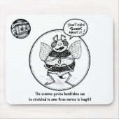 FICTS "Bee Stretching" Mousepad Muismat (Voorkant)