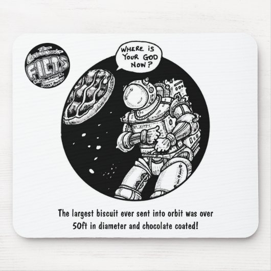 FICTS "Biscuit in Space" Mousepad Muismat (Voorkant)