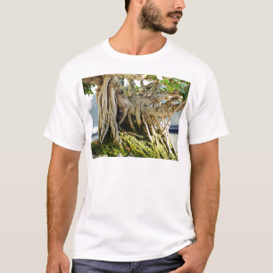 Ficus Banyan Bonsai Tree Roots T-shirt