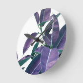 Ficus Elastica Violet Green Glam #1 #tropical Ronde Klok (Hoek)