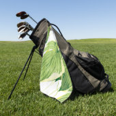 Ficus Plant 2 Golfhanddoek (Groen)