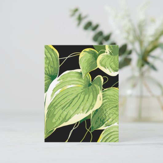 Ficus Plant 3 Feestdagenkaart (Staand voorkant)