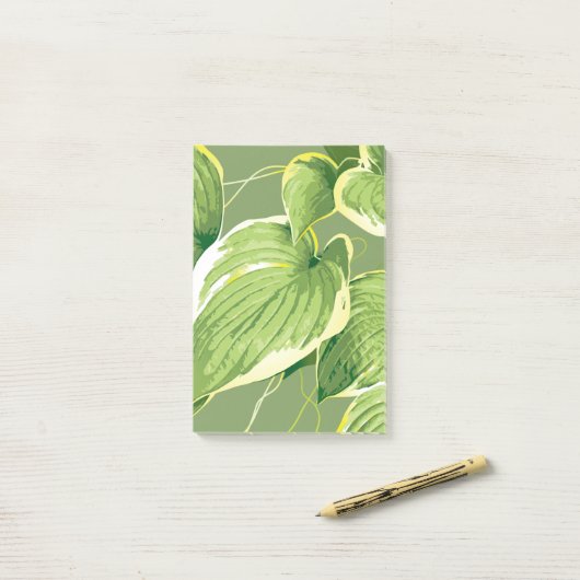 Ficus Plant 5 Post-it® Notes (Op bureau)