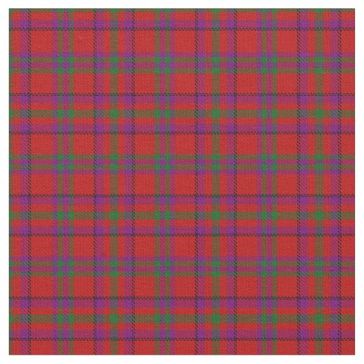 Fiddes Clan Tartan Stof (Close Up)