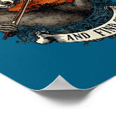 Fiddle Around And Find Out Music Raccoon Fiddle Fu Poster (Hoek)