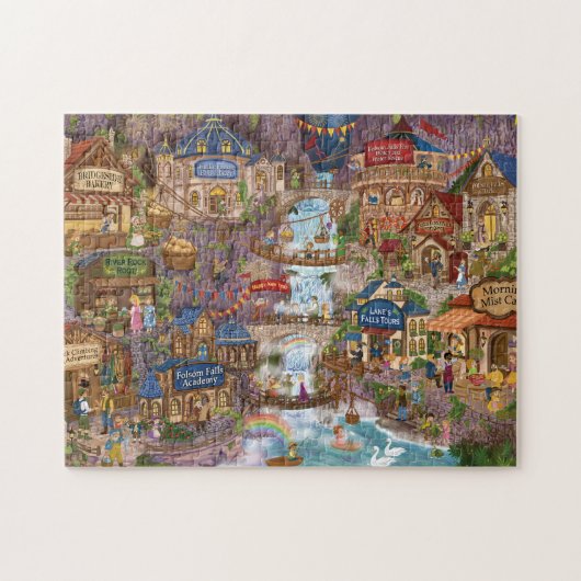 Fiddle Faddle Falls Nieuwjaarsdag Legpuzzel (Horizontaal)