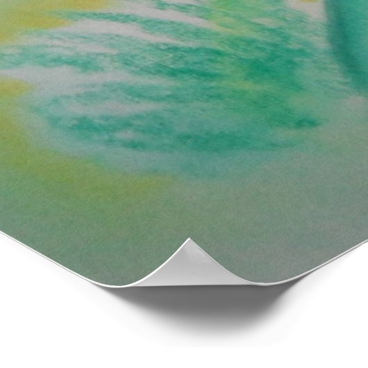 Fiddle Head Fern Energy Pattern Pastel Poster (Hoek)